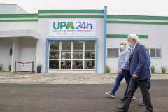 Governador em exercício Darci Piana visita a UPA em Palmas  -  Palmas, 08/10/2021  -  Foto: Gilson Abreu/AEN