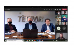 O Instituto de Tecnologia do Paraná (Tecpar) e o Sistema Fiep, parceiros na elaboraçãodo Roadmap Biotecnologia 2031, no segmento da saúde, realizaram a primeira reuniãode Articulação da Rota Estratégica nesta quinta-feira (14). - Curitiba, 14/10/2021 - Foto: Tecpar