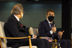 Os desafios, perspectivas e oportunidades do saneamento no Brasil no atual cenário foram abordados na palestra magna feita pelo diretor-presidente da Sanepar, Claudio Stabile, na terça-feira (19), no 31º Congresso Brasileiro de Engenharia Sanitária e Ambiental. -  Curitiba, 20/10/2021 - Foto: Andre Thiago Chaves Aguiar/Sanepar