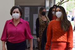 A Secretaria de Estado da Saúde (Sesa) reforçou as ações de cuidados com a saúde da mulher, ligadas à campanha Paraná Rosa, em Londrina, durante o evento do Planejamento Regional Integrado (PRI), nesta quarta-feira (20). A iniciativa, que já está na 3ª edição, tem por objetivo prevenir o câncer de mama e colo do útero, além de outras doenças que colocam em risco a saúde das mulheres. - Londrina, 20/10/2021 - Foto: Américo Antonio/SESA