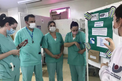 O Hospital Universitário do Oeste do Paraná (Huop) foi selecionado pelo Ministério da Saúde para participar do projeto “Saúde em Nossas Mãos”. O objetivo é estudar medidas que auxiliem na prevenção de infecções, e assim, melhorar a segurança do paciente. - Cascavel, 21/10/2021 - Foto: HUOP