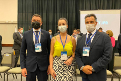 A Celepar assinou um termo de cooperação técnica com o Tribunal de Justiça do Estado do Paraná (TJPR) com o objetivo de promover uma troca de experiências entre as instituições, além de buscar soluções inovadoras na prestação de serviços judiciários. A assinatura ocorreu durante o evento Valorização - Jornada de Ideação da Magistratura com Foco no Trabalho de Direção do Fórum, em Foz do Iguaçu. -  Foz do Iguaçu, 22/10/2021 - Foto: Celepar