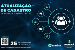 Servidores do Estado devem realizar atualização cadastral de recursos humanos até novembro. Imagem:SEAP