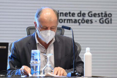 O secretário do Desenvolvimento Urbano e Obras Públicas, João Carlos Ortega, instala o Colegiado Regional de Saneamento Básico para 208 Municípios da Região Oeste  -  Curitiba, 27/10/2021 - Foto: SEDU