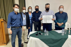 O secretário de Estado da Saúde, Beto Preto, destacou a parceria do Governo do Estado com os municípios, principalmente no enfrentamento à Covid-19, em reunião realizada nesta quarta-feira (27) com a Associação dos Municípios dos Campos Gerais (AMCG) em Arapoti. -  Curitibs, 27/10/2021 - Foto: Andressa Desyreé/SESA