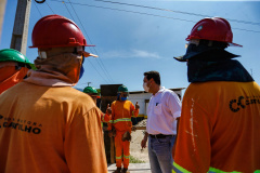 As obras de modernização do Trevo Gauchão, em Umuarama, chegaram a um terço de execução. O governador Carlos Massa Ratinho Junior vistoriou nesta quinta-feira (04) o projeto que vai resolver um dos principais gargalos logísticos do Noroeste paranaense.  Foto: Jonathan Campos/AEN