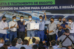 Governador Carlos Massa Ratinho Junior anuncia obras para tornar Cascavel a primeira cidade do Paraná com 100% de saneamento
Foto Gilson Abreu/AEN
